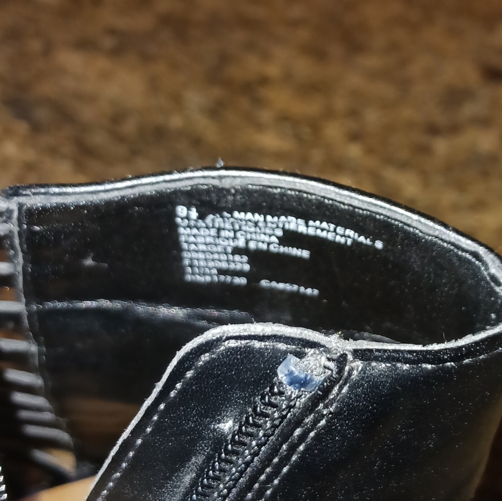 Mossimo Black Open Toed Heels Size 9.5 - Picture 2 of 10